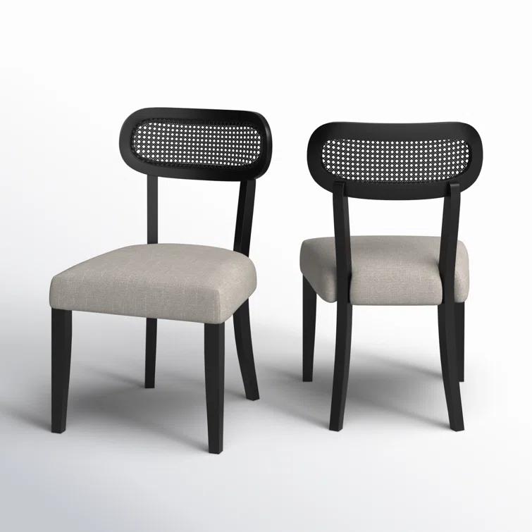 Kosas Home Italo Dining Chair Oatmeal Set of 2