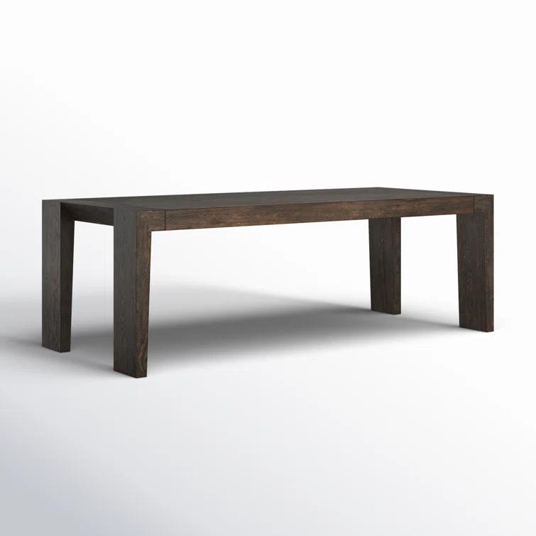 89" Brown Reclaimed Oak Wood Rectangular Dining Table