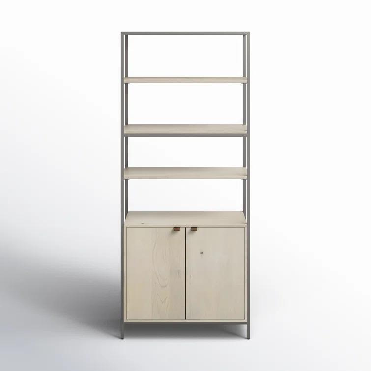 Graham Open Bookcase with Doors (35")