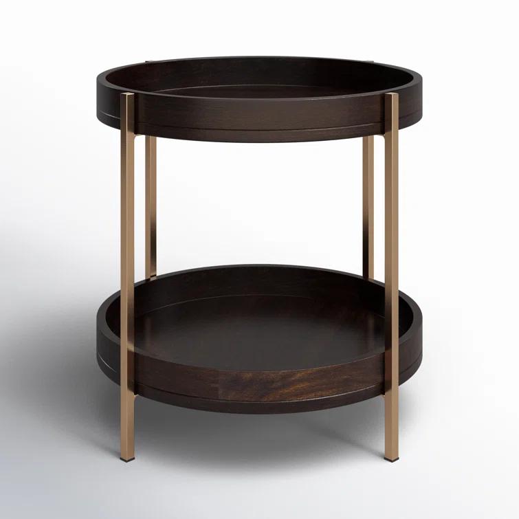 Butler Specialty Damirra Wood And Metal Accent Table In Brown