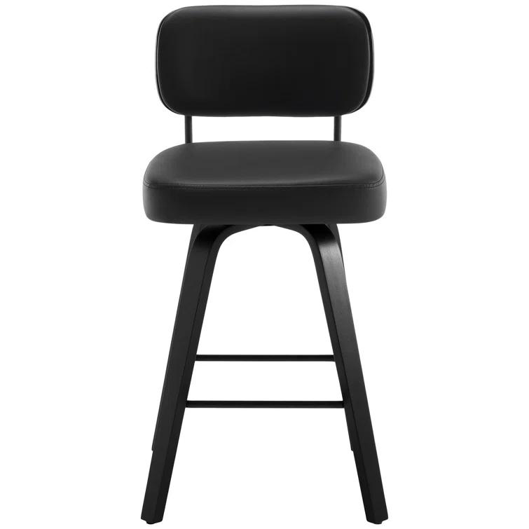 Logreira Swivel Upholstered Counter & Bar Height Stool (Set of 2)