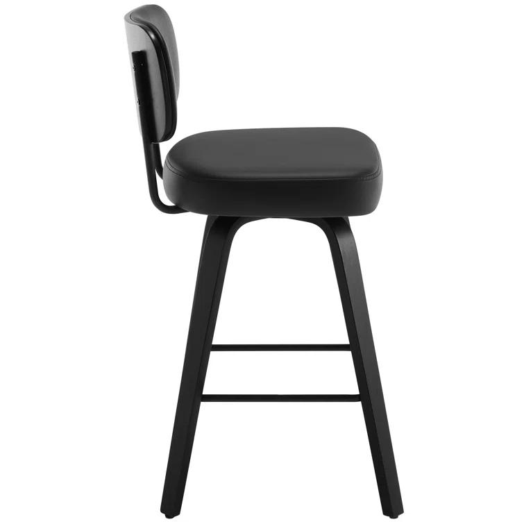 Logreira Swivel Upholstered Counter & Bar Height Stool (Set of 2)