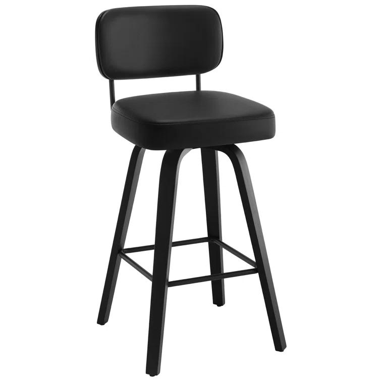 Logreira Swivel Upholstered Counter & Bar Height Stool (Set of 2)