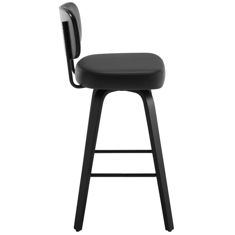 Logreira Swivel Upholstered Counter & Bar Height Stool (Set of 2)
