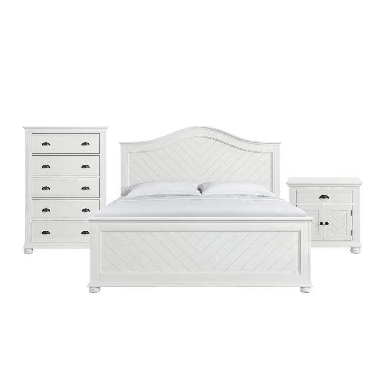 Picket House Furnishings Conaughey Panel 3PC Bedroom Set In White