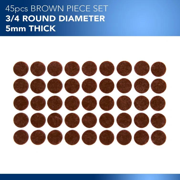 45 Pcs. Felt Furniture Pads - Protect Various Floors Including Hardwood, Laminate, Tile, and Vinyl