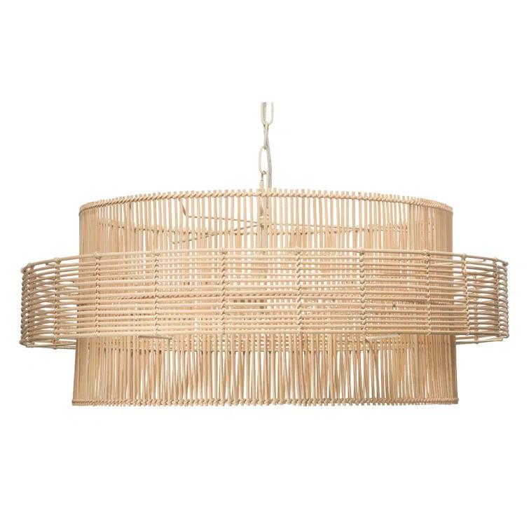 Gaia 2 Light Rattan Dimmable Pendant