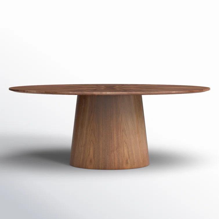 Beth Oval Dining Table, Brown