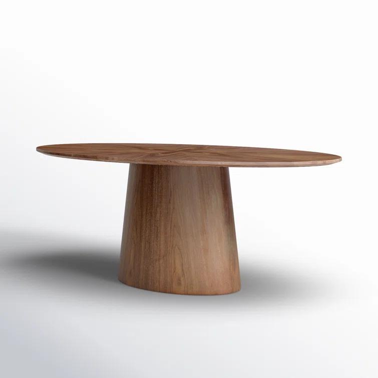 Beth Oval Dining Table, Brown