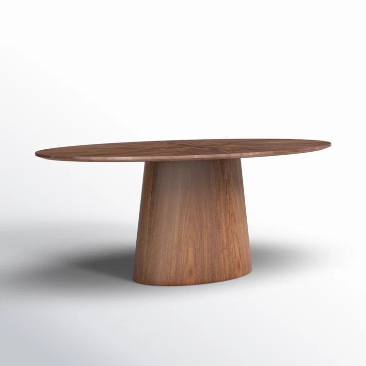 Beth Oval Dining Table, Brown
