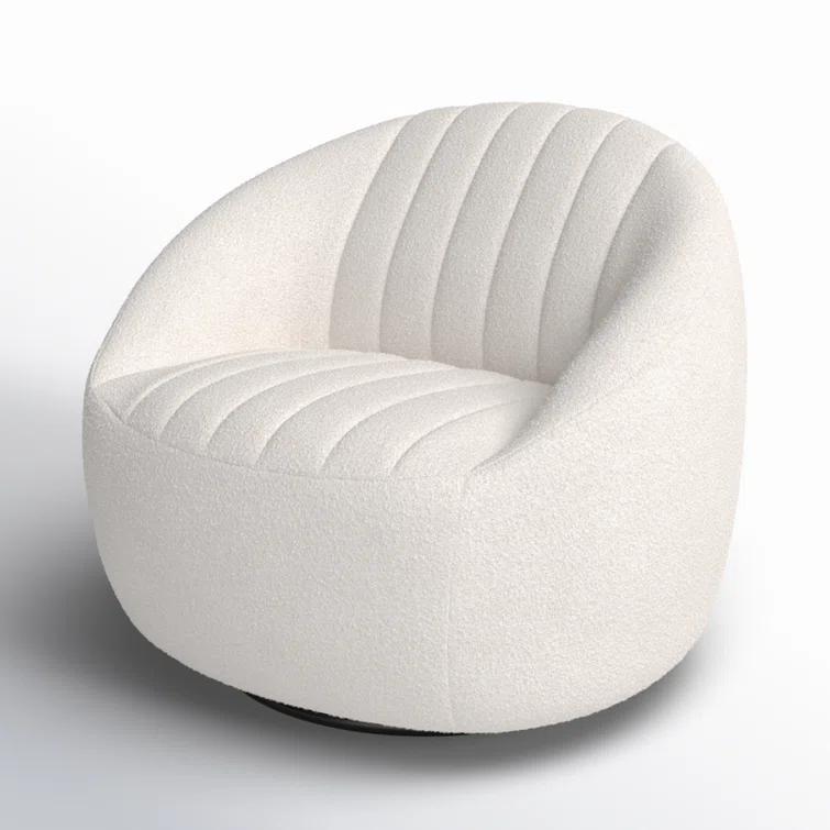 Anita Upholstered Swivel Barrel Chair