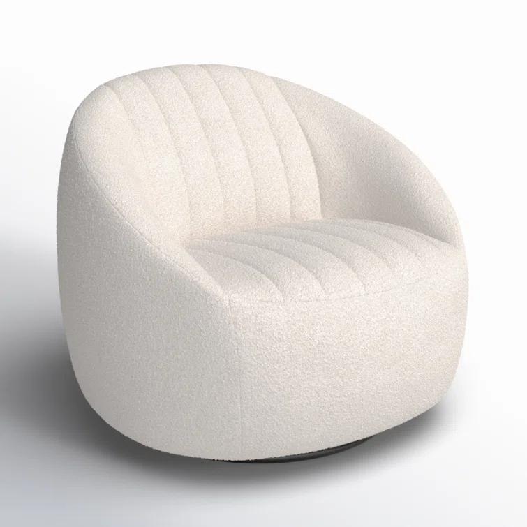 Anita Upholstered Swivel Barrel Chair