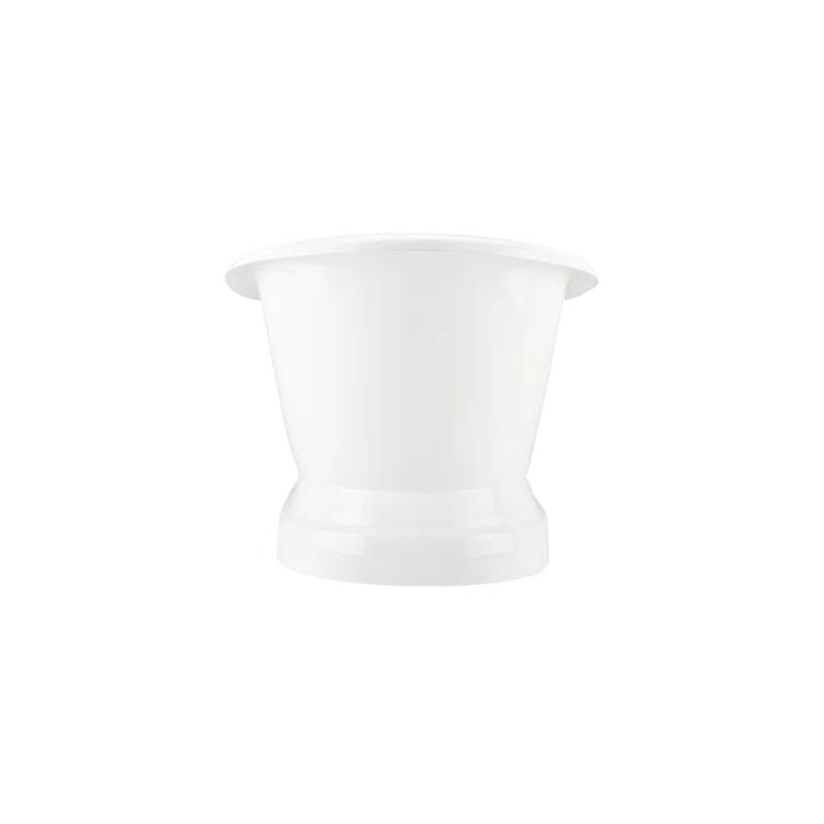Frayser 71" Cast Iron Soaking Double Slipper Pedestal Freestanding Tub with Rolled Rim and Drain Kit