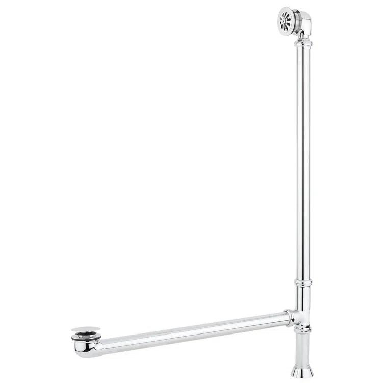 Dorset 66" Cast Iron Soaking Double Slipper Freestanding Tub with Drain and Overflow