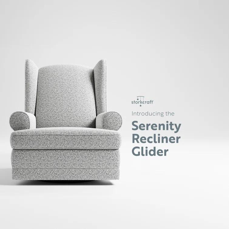 Serenity Swivel Reclining Glider with USB