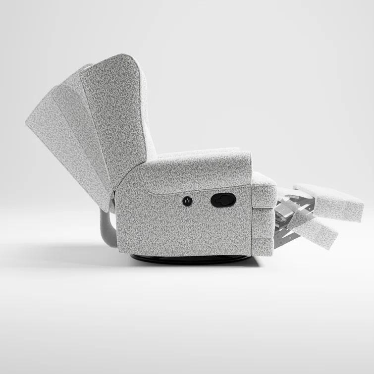 Serenity Swivel Reclining Glider with USB
