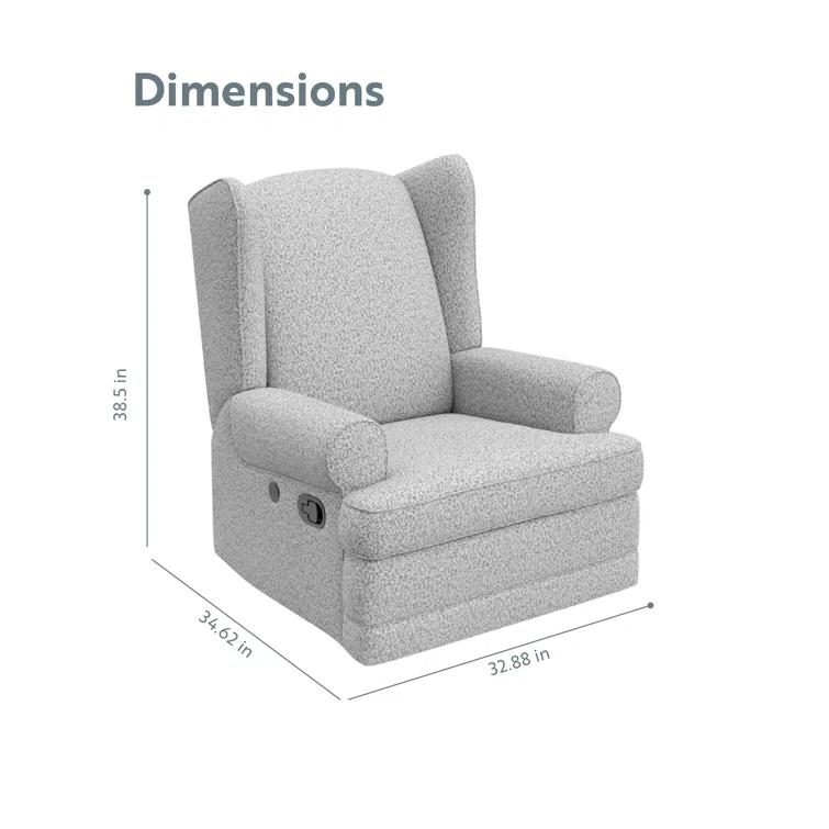 Serenity Swivel Reclining Glider with USB