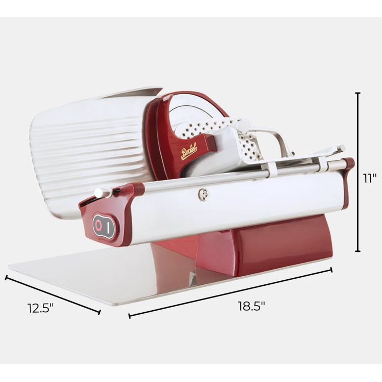 Berkel Home Line 200 Electric Food and Meat Slicer with 8-inch Blade for Home
