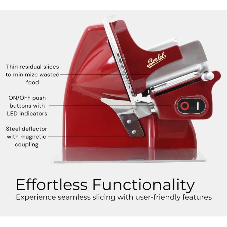 Berkel Home Line 200 Electric Food and Meat Slicer with 8-inch Blade for Home