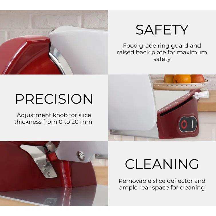 Berkel Home Line 200 Electric Food and Meat Slicer with 8-inch Blade for Home