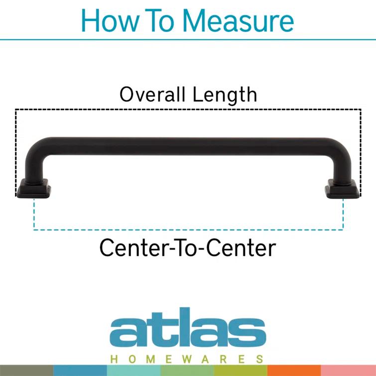 Matte Black 3" Arch Bar Pull with Mounting Hardware