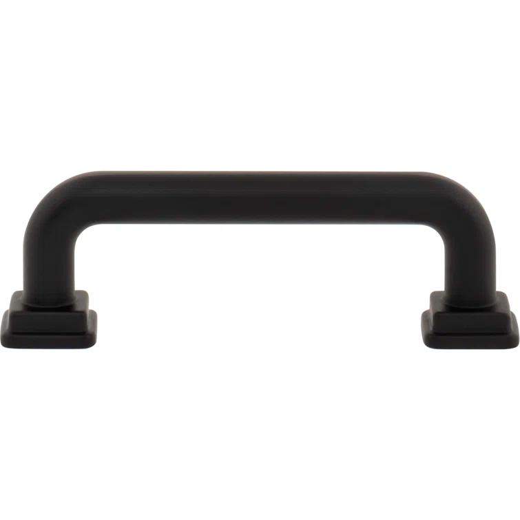 Matte Black 3" Arch Bar Pull with Mounting Hardware