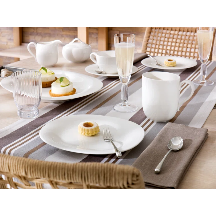 Villeroy & Boch Villeroy & Boch New Cottage Basic Round 4 Piece Place Setting, White