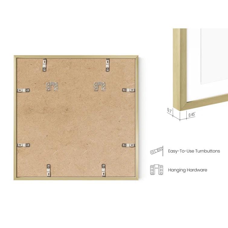 Haus and Hues Matted Square Metal Picture Frames (Set of 3) (Set of 3)