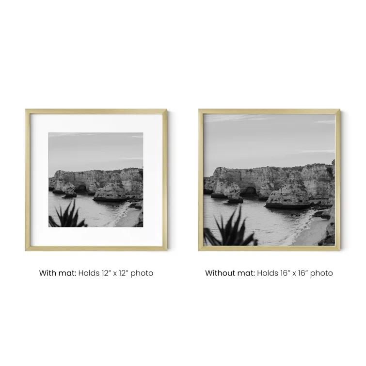 Haus and Hues Matted Square Metal Picture Frames (Set of 3) (Set of 3)
