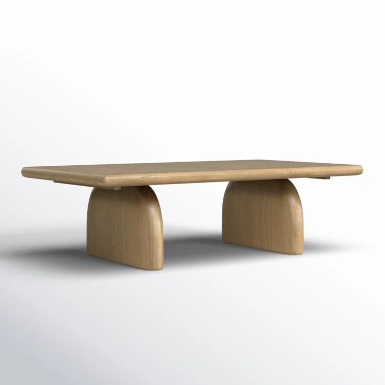 Sorrento Rectangular 54'' Brown Solid Oak Coffee Table