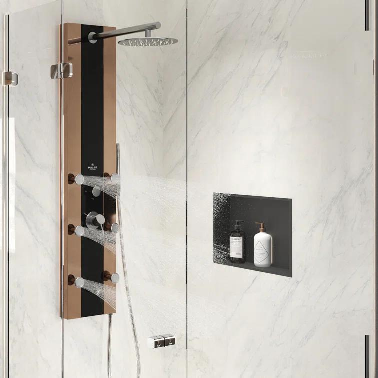 12-in x 16-in Ultra-thin Frame Recessed Stainless Steel Shower Niche