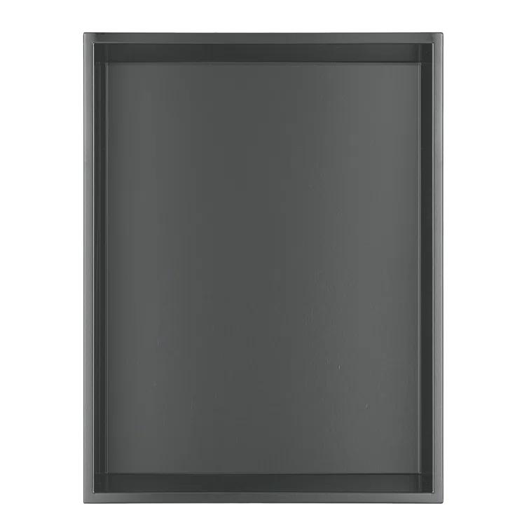 12-in x 16-in Ultra-thin Frame Recessed Stainless Steel Shower Niche