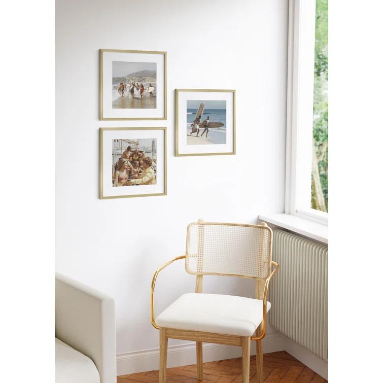 Haus and Hues Matted Square Metal Picture Frames (Set of 3) (Set of 3)