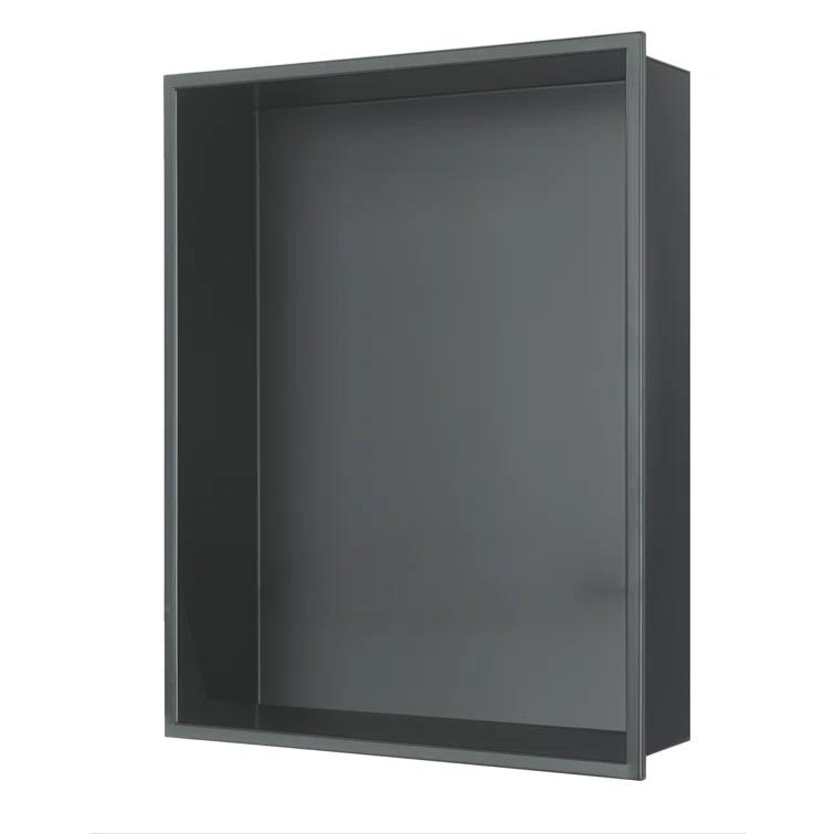 12-in x 16-in Ultra-thin Frame Recessed Stainless Steel Shower Niche