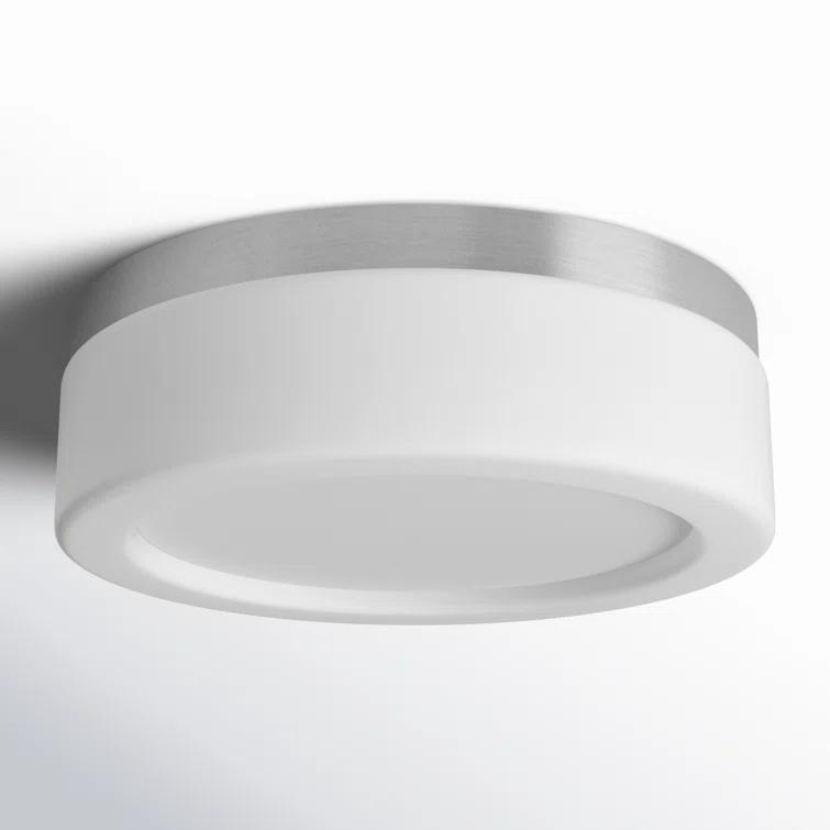 Helmes Single Light Glass LED Flush Mount