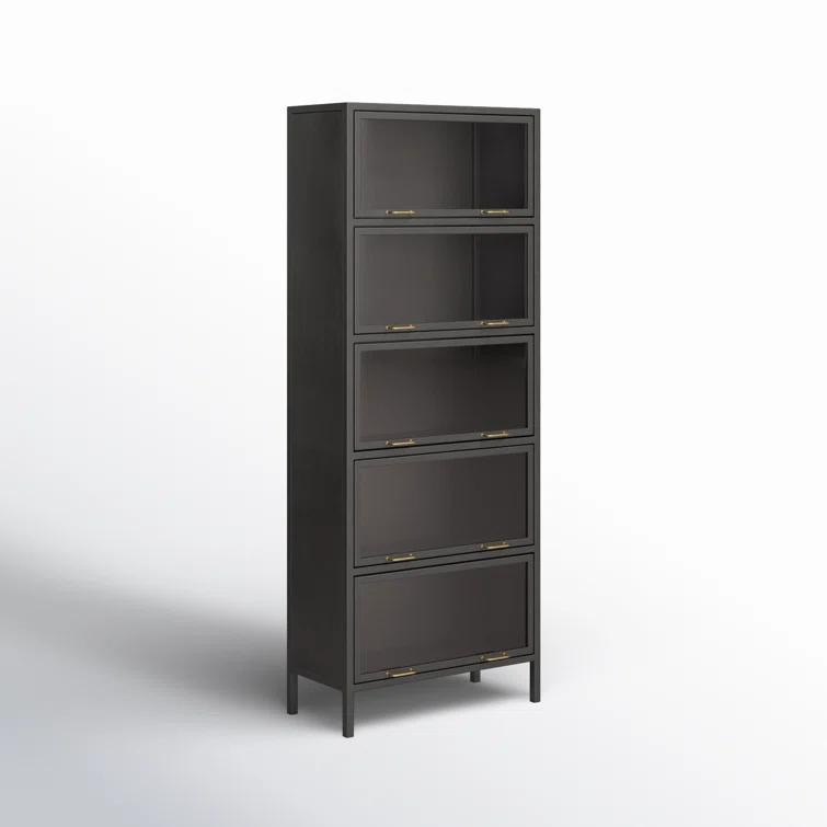 Iron & Glass Tall Barrister Cabinet (32")