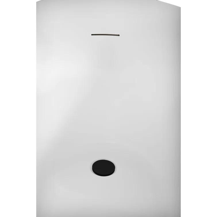 60" Streamline Soaking Freestanding Tub and Tray With Internal Drain