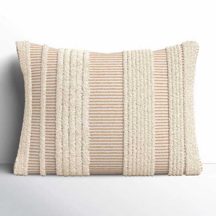 Horace Striped Cotton Throw Pillow