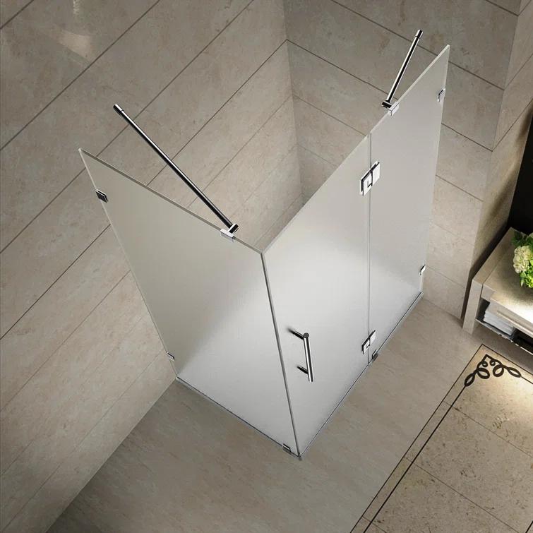 Aston Avalux 36" x 72" Rectangle Hinged Shower Enclosure SEN987F-CH-3634-10