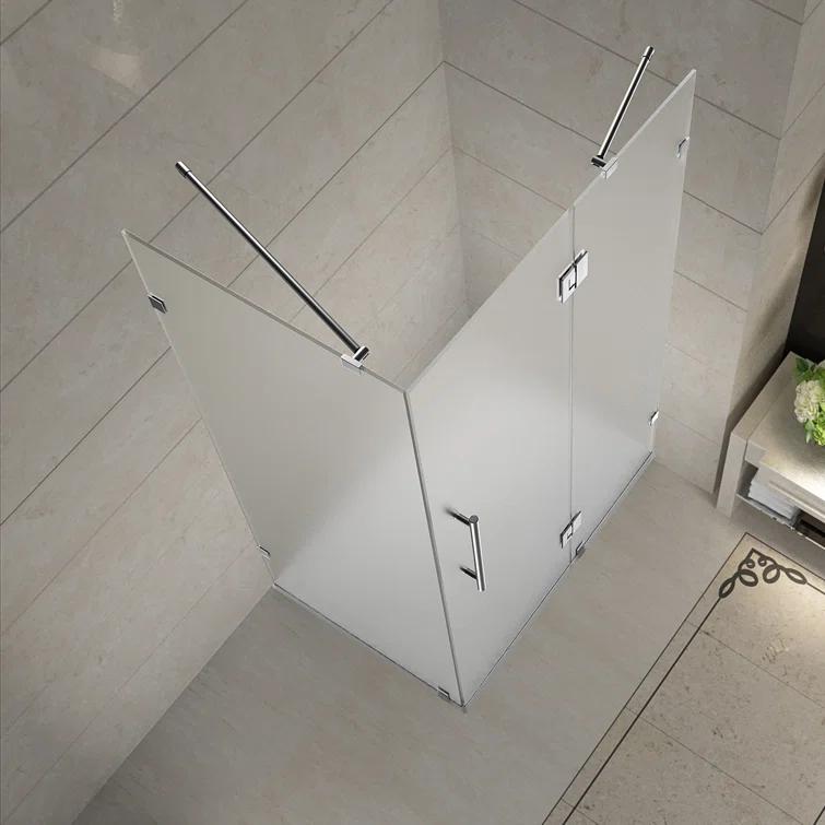 Aston Avalux 36" x 72" Rectangle Hinged Shower Enclosure SEN987F-SS-3634-10