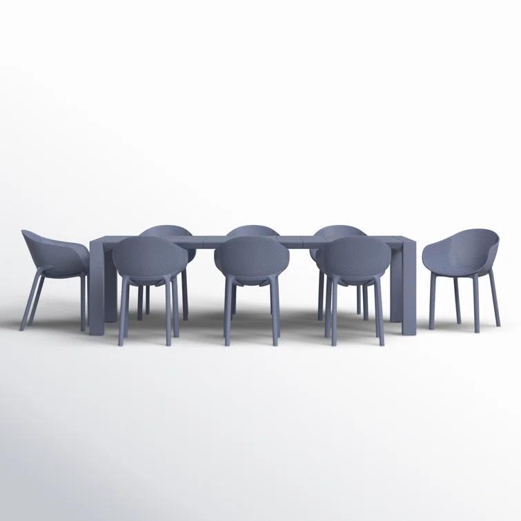 Farrah 102'' Rectangular 8 - Person Outdoor Dining Set