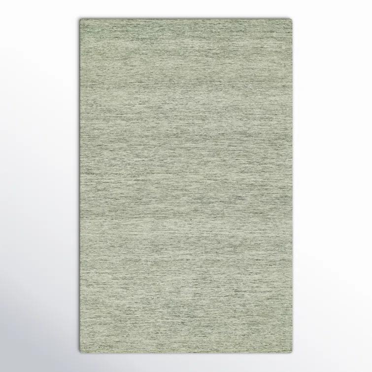 Sage Hand-Tufted Wool Rectangular Area Rug 3'6" x 5'6"