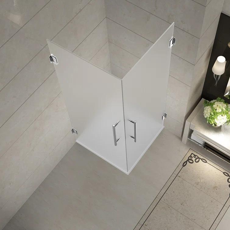 Vanora 30" x 72" Square Hinged Shower Enclosure