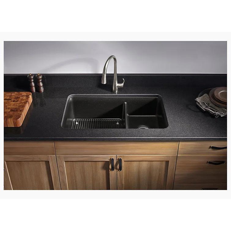 Cairn® 34" L x 18" W Double Basin Undermount with Accessories