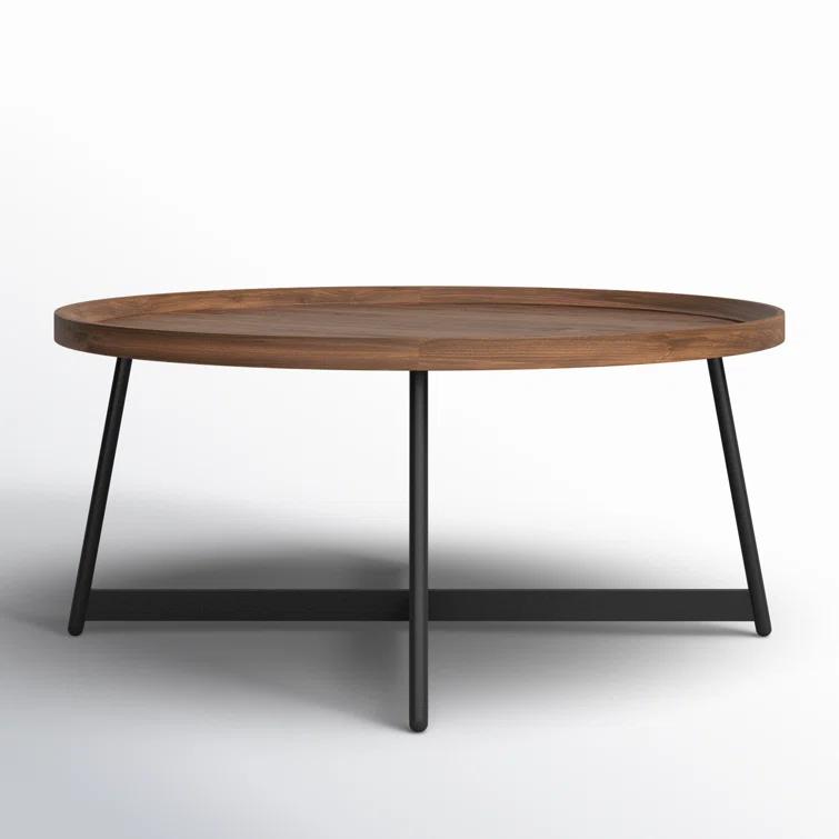 Gweneth Round Coffee Table - Walnut