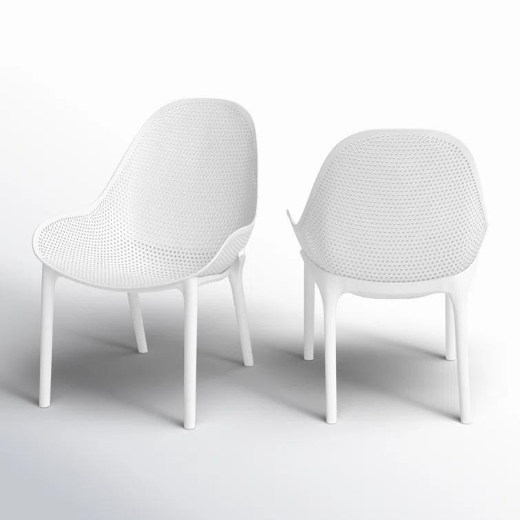 Farrah Outdoor Armless Lounge Chair