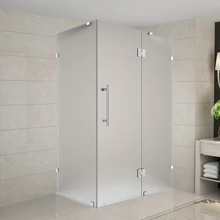Aston Avalux Rectangle Hinged Shower Enclosure SEN987F-SS-4838-10