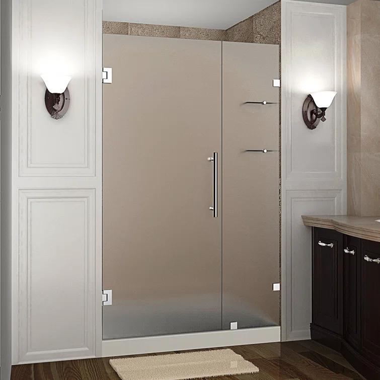 Nautis GS 43 x 72 Hinged Completely Frameless Shower Door