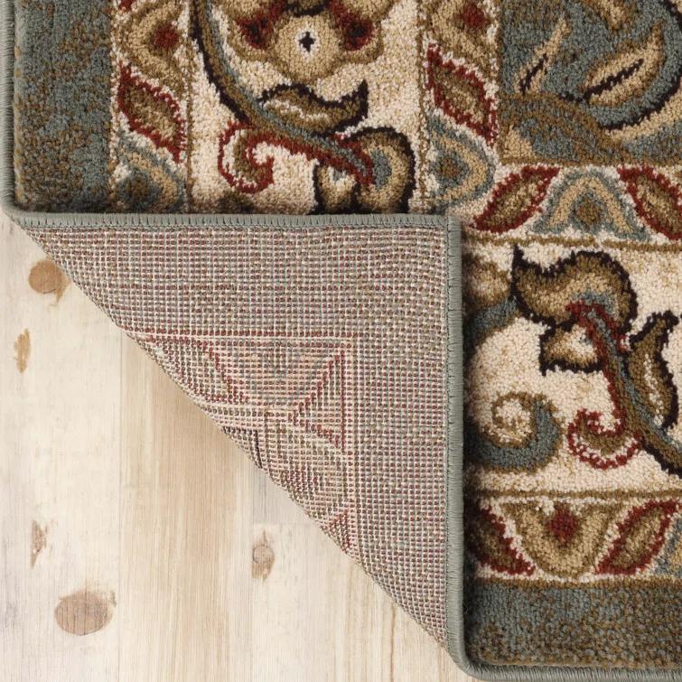 Heritage Traditional Floral Scroll Vines Indoor Or Area Rug