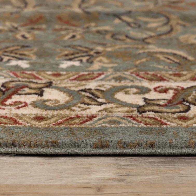 Heritage Traditional Floral Scroll Vines Indoor Or Area Rug
